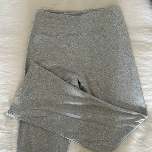 Gray flare leggings